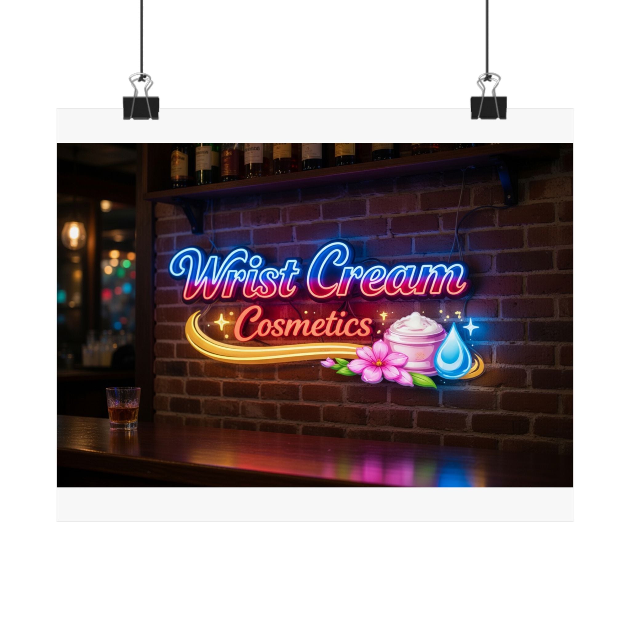 WristCream™ Neon Bar Sign Poster