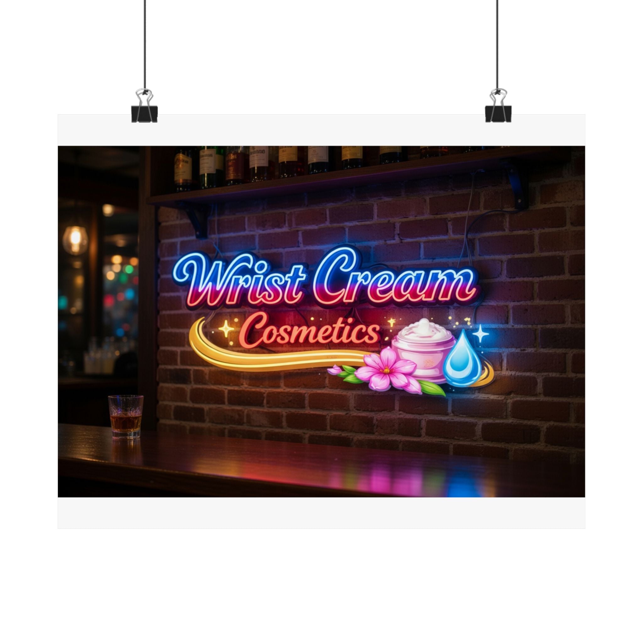 WristCream™ Neon Bar Sign Poster