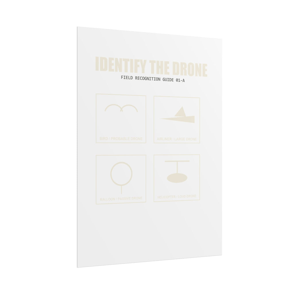 Identify the Drone — Field Guide Poster