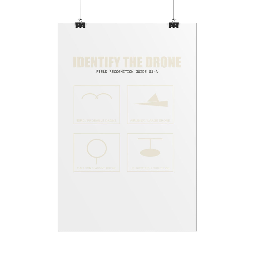 Identify the Drone — Field Guide Poster