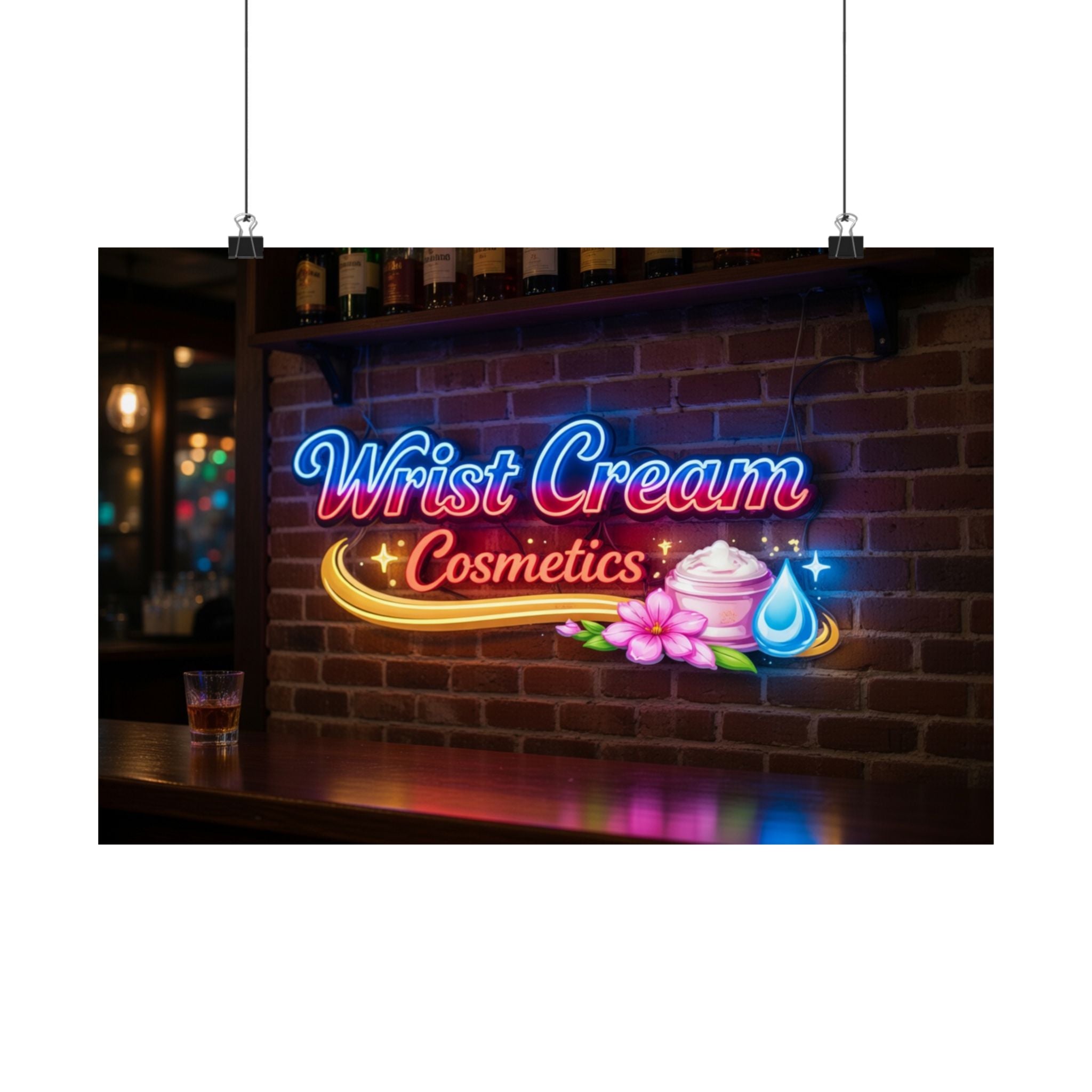 WristCream™ Neon Bar Sign Poster
