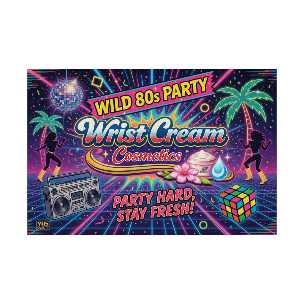 WristCream™ Wild 80s Party Poster