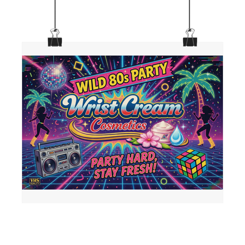 WristCream™ Wild 80s Party Poster