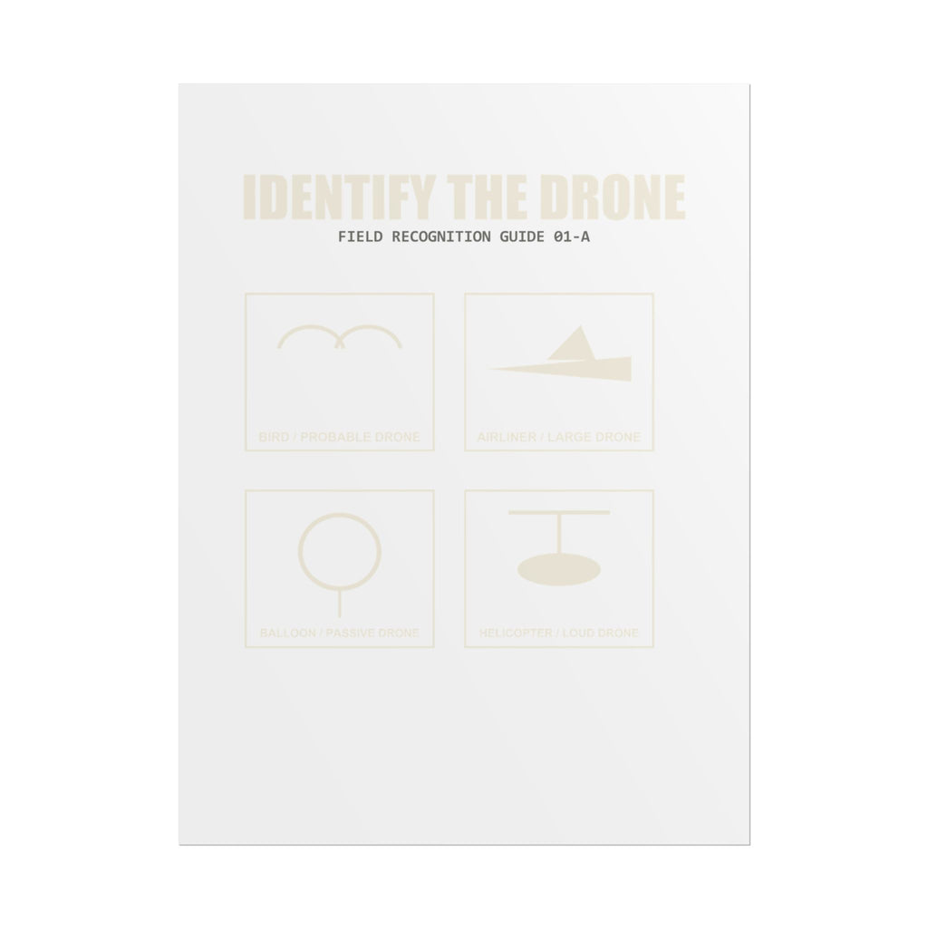 Identify the Drone — Field Guide Poster